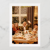 Cartes de Noël Casse-noix en feuille d'or (Verso)