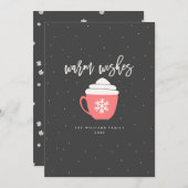 Cartes de Noël Chaleureuses (Devant / Derrière)