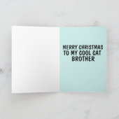 CARTES DE NOËL CHAT FRÈRE (Intérieur)