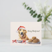 Cartes de Noël Chien Cookies Merry Woof-mas (Debout devant)