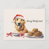 Cartes de Noël Chien Cookies Merry Woof-mas (Devant)