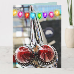 CARTES DE NOËL CLASSIQUES VOITURE À NAGEOIRES CADD