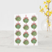 Cartes de Noël Coquette Mistletoe (Fleur jaune)