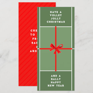 Cartes de Noël créatives de tennis