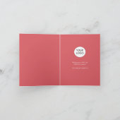 Cartes de Noël d'affaires Botaniques à l'aquarelle (Intérieur)