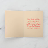 Cartes de Noël d'Ange pré-Raphaelite (Intérieur)