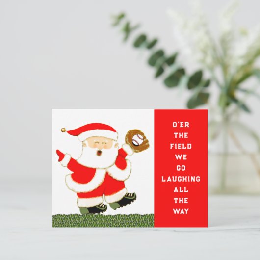 Cartes de Noël de base-ball (Debout devant)
