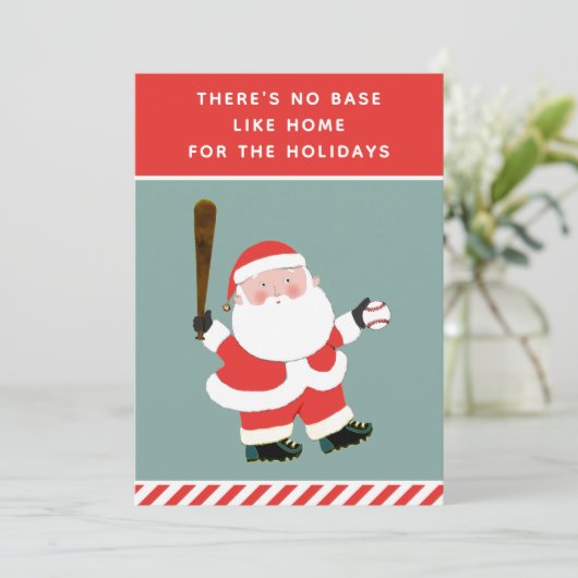 Cartes de Noël de baseball (Debout devant)
