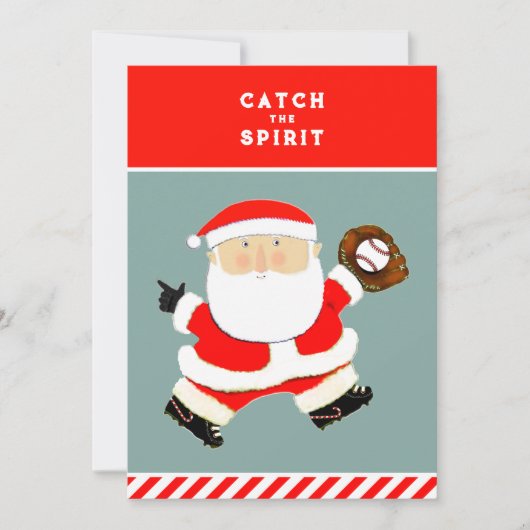 Cartes de Noël de baseball (Devant)
