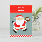 Cartes de Noël de baseball (Debout devant)