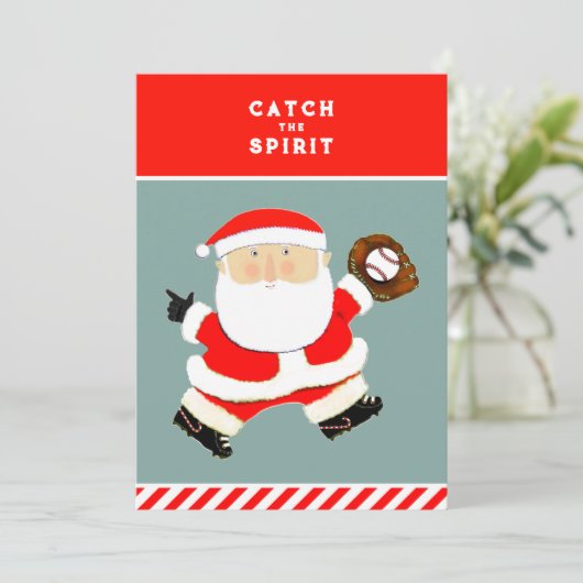 Cartes de Noël de baseball (Debout devant)