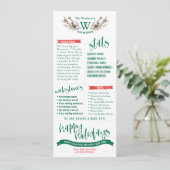 Cartes de Noël de Bilan de l'Année avec Photos (Debout devant)