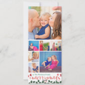 Cartes de Noël de Bilan de l'Année avec Photos (Dos)