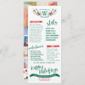 Cartes de Noël de Bilan de l'Année avec Photos (Devant / Derrière)