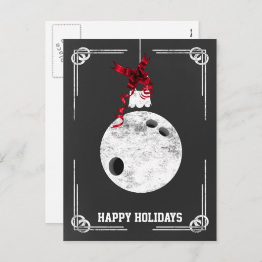 cartes de Noël de bowboard (Devant / Derrière)