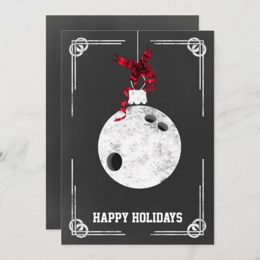 cartes de Noël de bowboard (Devant / Derrière)