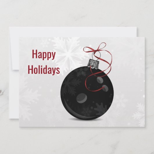 cartes de Noël de bowling (Devant)