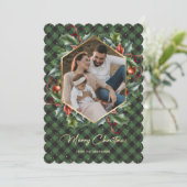 Cartes de Noël de Buffalo Vert Wreath (Debout devant)