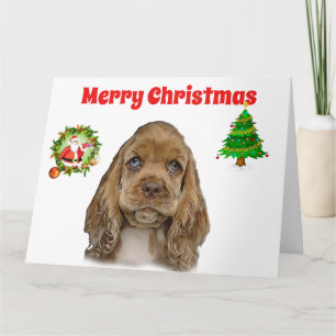 Cartes de Noël de Cocker Spaniels