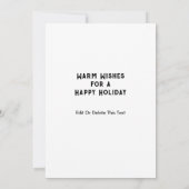 Cartes de Noël de coureur courant (Dos)