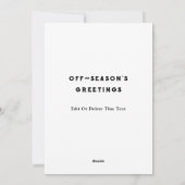 Cartes de Noël de crosse (Dos)