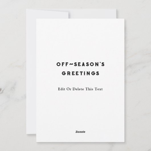 Cartes de Noël de crosse (Dos)