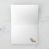 Cartes de Noël de Dachshund Wiener Dog (Intérieur)