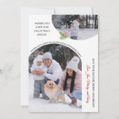 Cartes de Noël de famille avec arche (Dos)