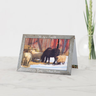 Cartes de Noël de ferme Amish