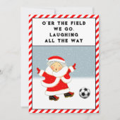 Cartes de Noël de Fêtes de Football (Devant)
