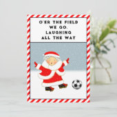 Cartes de Noël de Fêtes de Football (Debout devant)