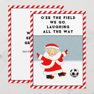 Cartes de Noël de Fêtes de Football