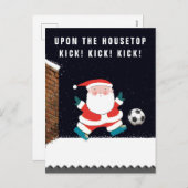 Cartes de Noël de football (Devant / Derrière)