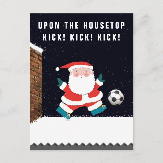 Cartes de Noël de football (Devant)