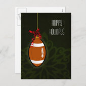 cartes de Noël de football (Devant / Derrière)