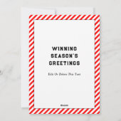 Cartes de Noël de football (Dos)