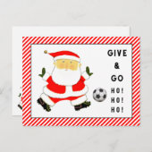 Cartes de Noël de football (Devant / Derrière)