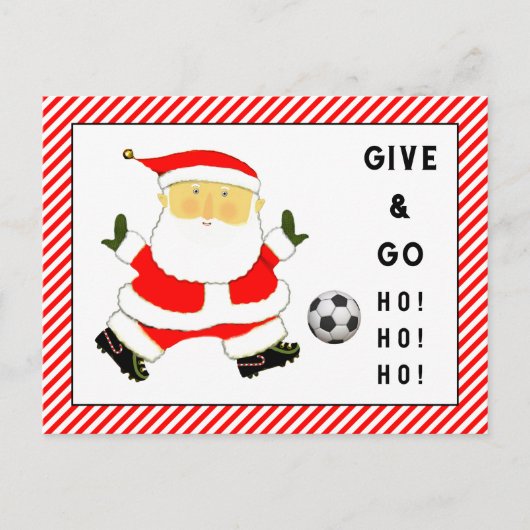 Cartes de Noël de football (Devant)