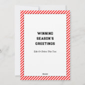 Cartes de Noël de football (Dos)