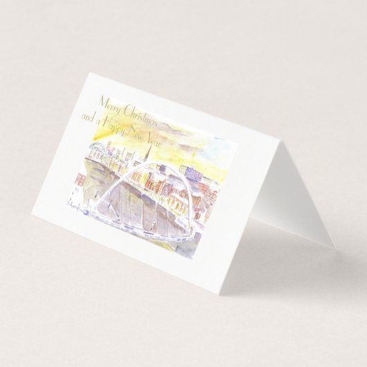 Cartes de Noël de Gateshead Milenium Bridge (Front)