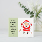 Cartes de Noël de golf (Debout devant)