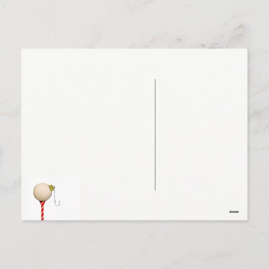 Cartes de Noël de golf (Dos)