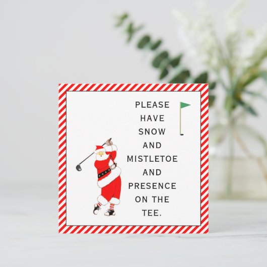 Cartes de Noël de golf (Debout devant)