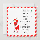 Cartes de Noël de golf (Devant)
