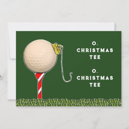 Cartes de Noël de golf (Devant)