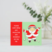 Cartes de Noël de golf (Debout devant)