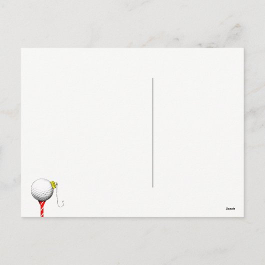 Cartes de Noël de golf (Dos)