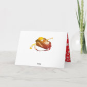 Cartes de Noël de hockey - Fille enfant joueuse da (Dos)