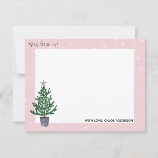 Cartes de Noël de la maison de l'arbre de Noël (Devant)