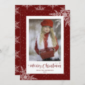 Cartes de Noël de la marque Red Snowflake (Devant / Derrière)